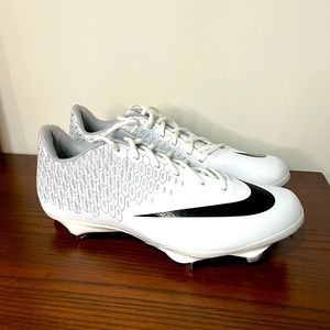Nike Lunar Vapor fly Elite Metal Baseball Cleat White AO7946 101